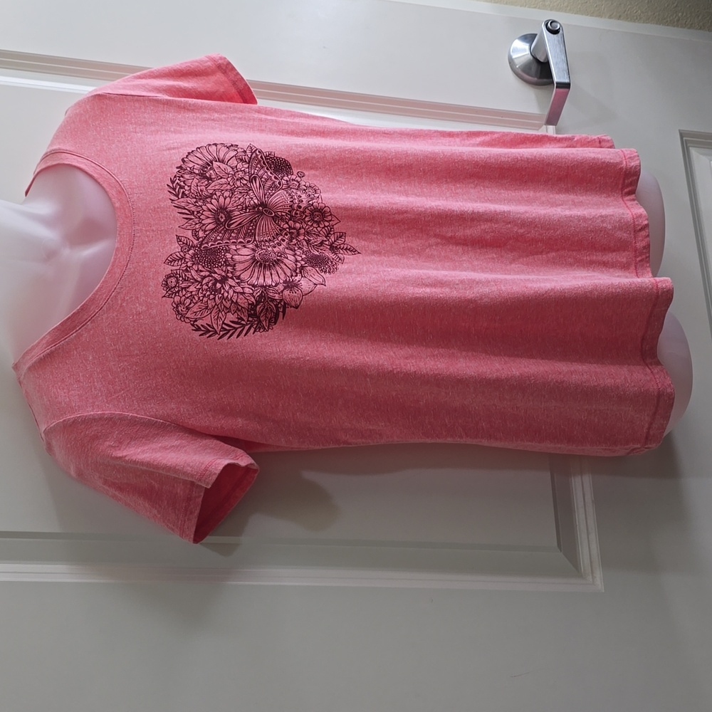 St. John's Bay Pink‎ T-shirt Size Medium - Picture 4 of 9